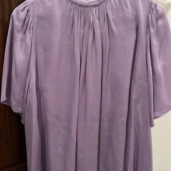 Raquel Allegra perfect condition rayon blouse with frayed collar. Size 3 l/xl - Picture 4 of 4